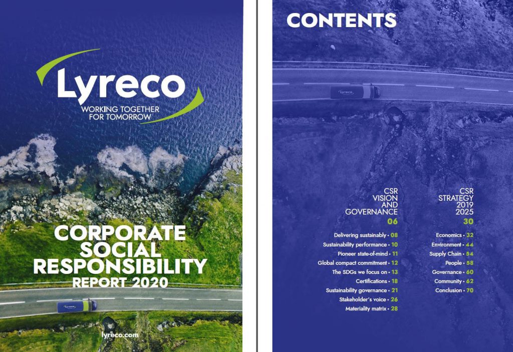 Corporate Social Responsibility report Lyreco 2020