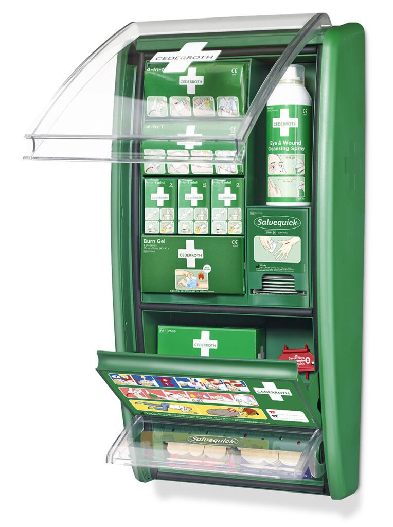 First aid station open