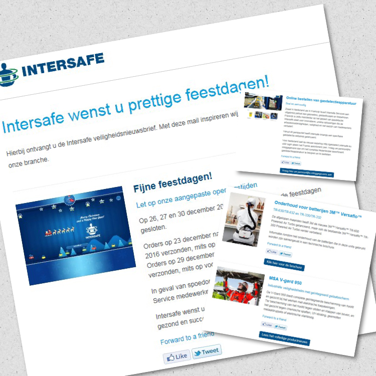 NIEUWSBRIEF: Intersafe wenst u prettige feestdagen!