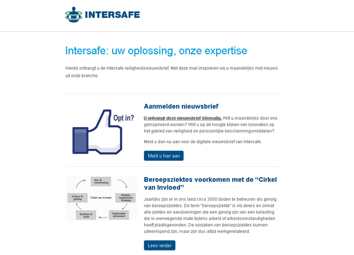Intersafe: uw oplossing, onze expertise